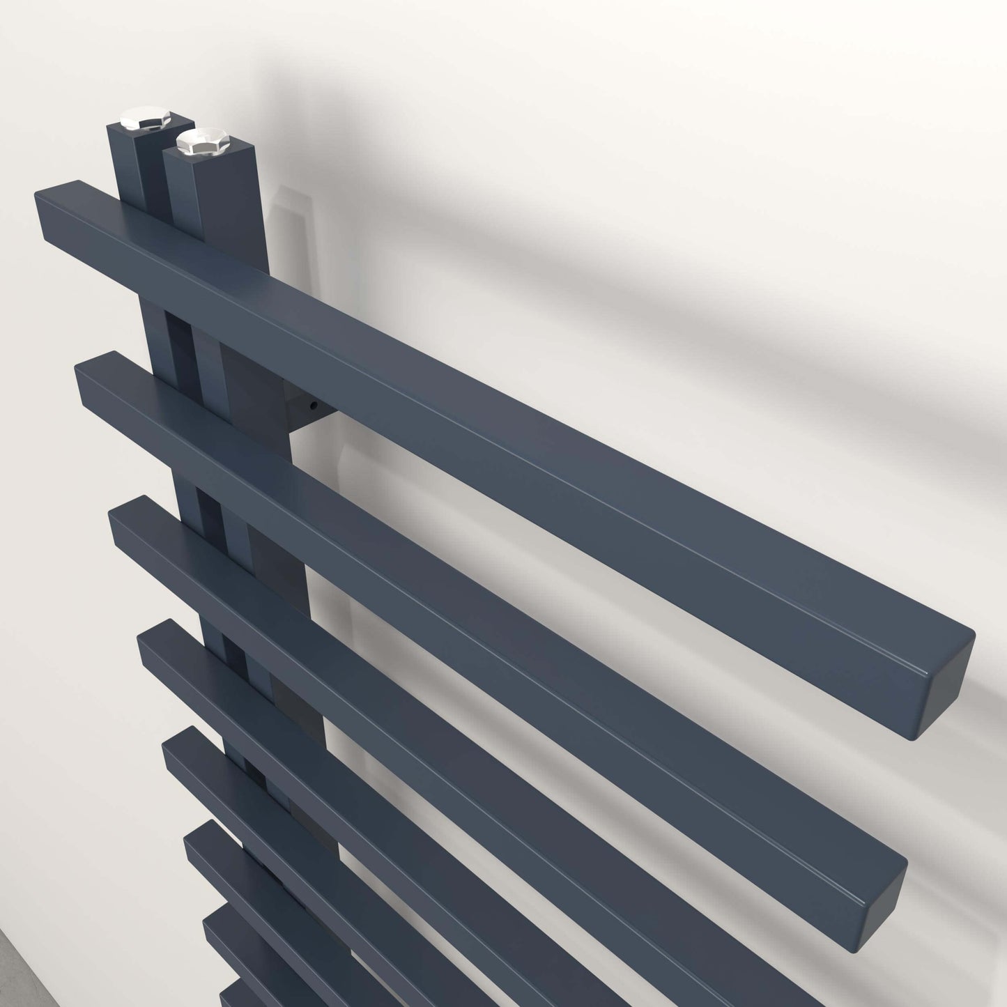 Carisa Terra L Handtuchwärmer aus Aluminium, modernes Design, Anthrazit