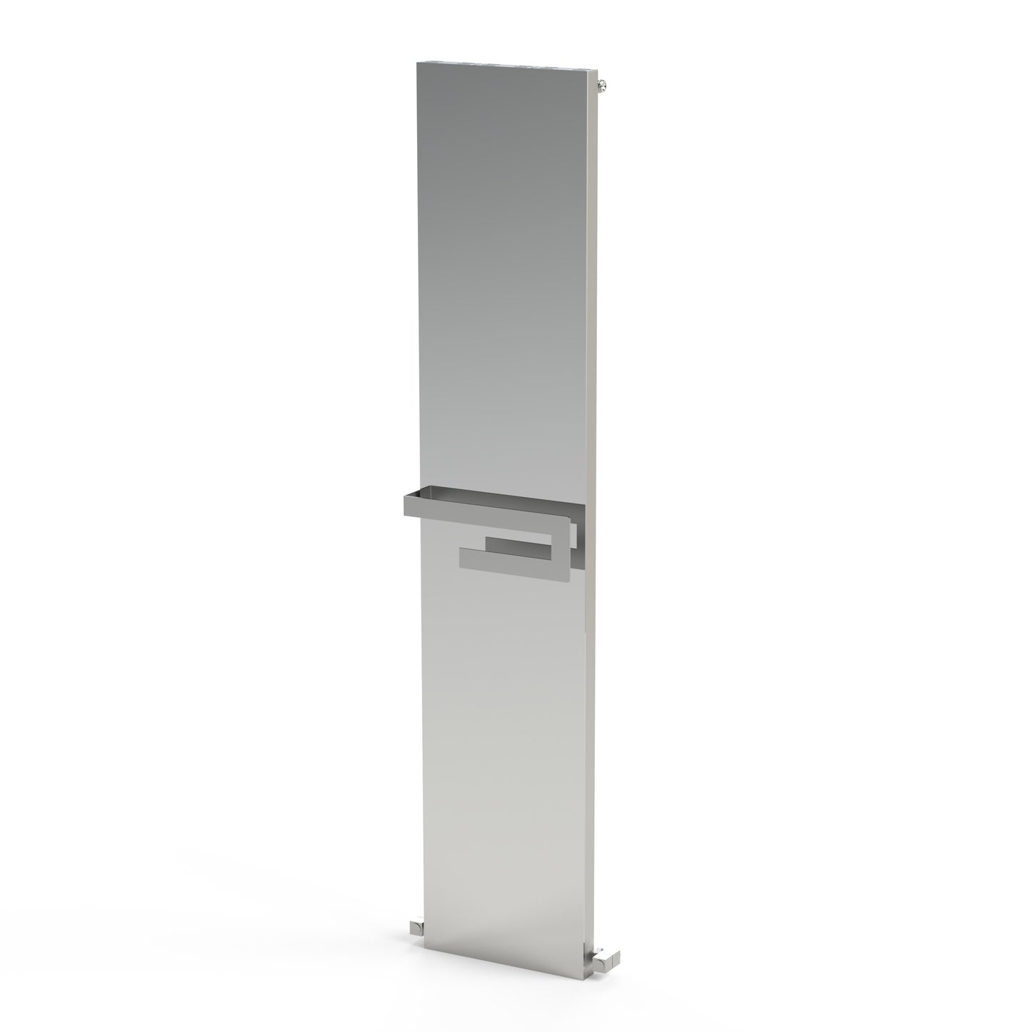 Carisa Elvino Badezimmerspiegel, Aluminium-Handtuchwärmer, modernes Design, poliert, eloxiert