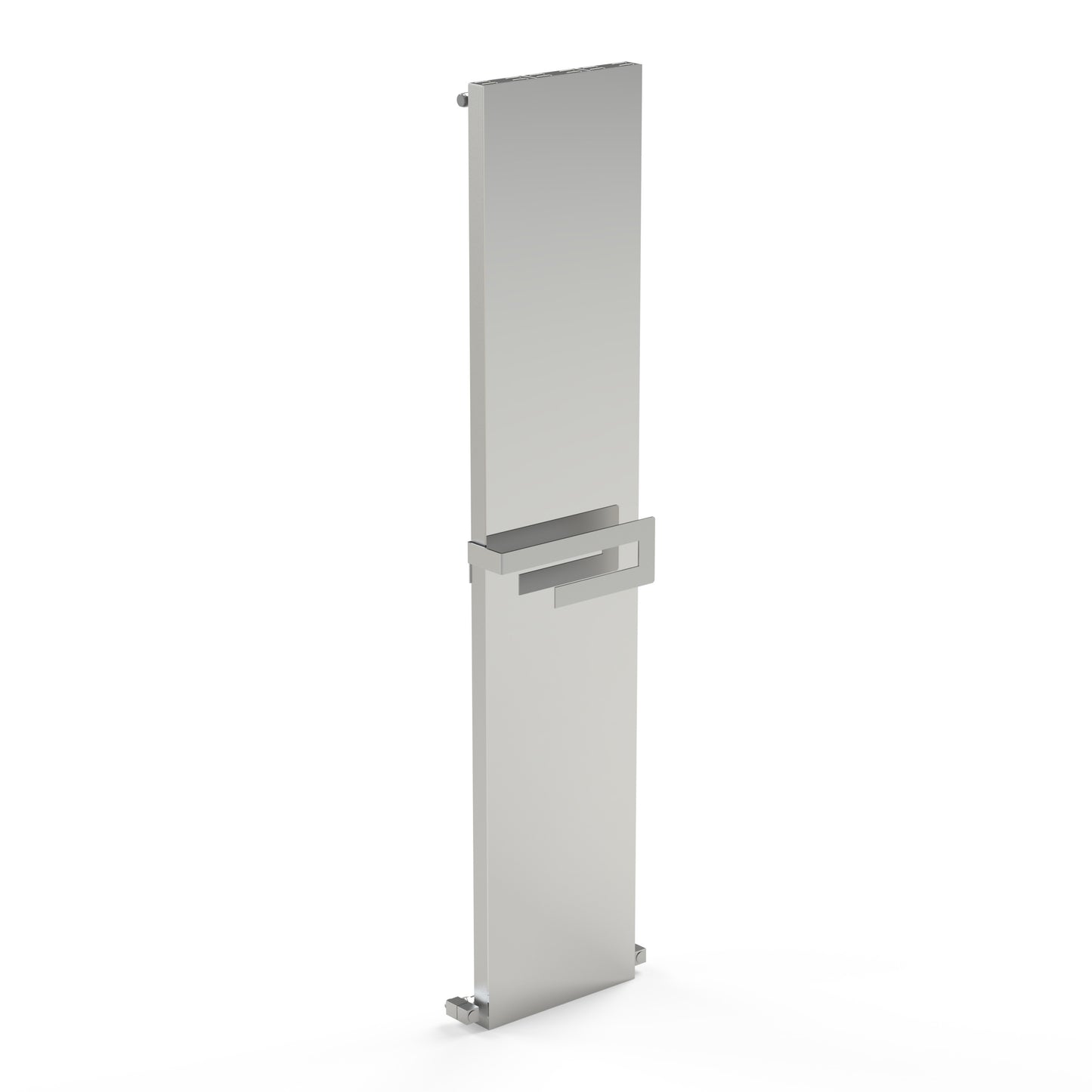 Carisa Elvino Badezimmerspiegel, Aluminium-Handtuchwärmer, modernes Design, poliert, eloxiert