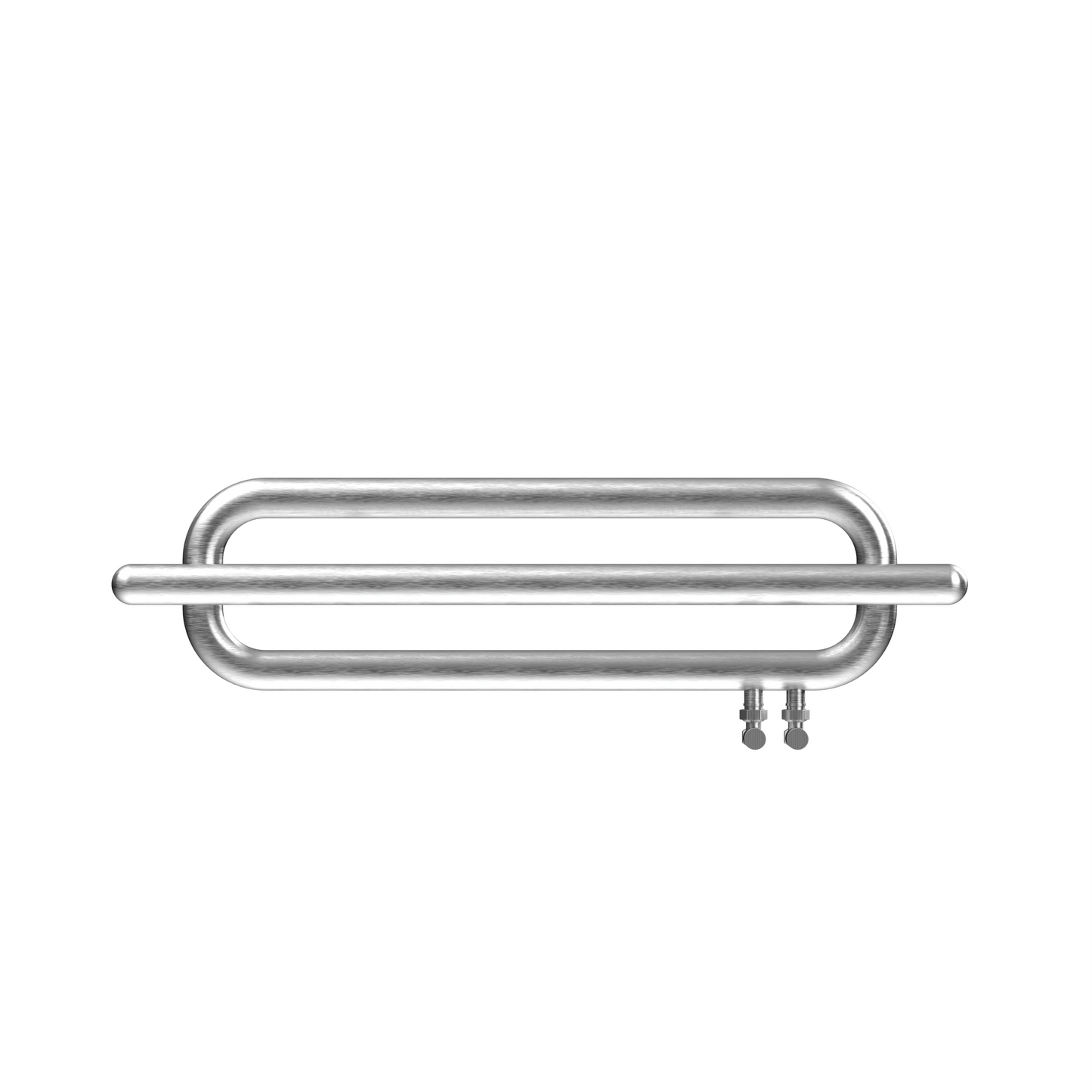 Carisa Swing Handtuchwärmer aus Edelstahl, modernes Design, seidenmatt poliert