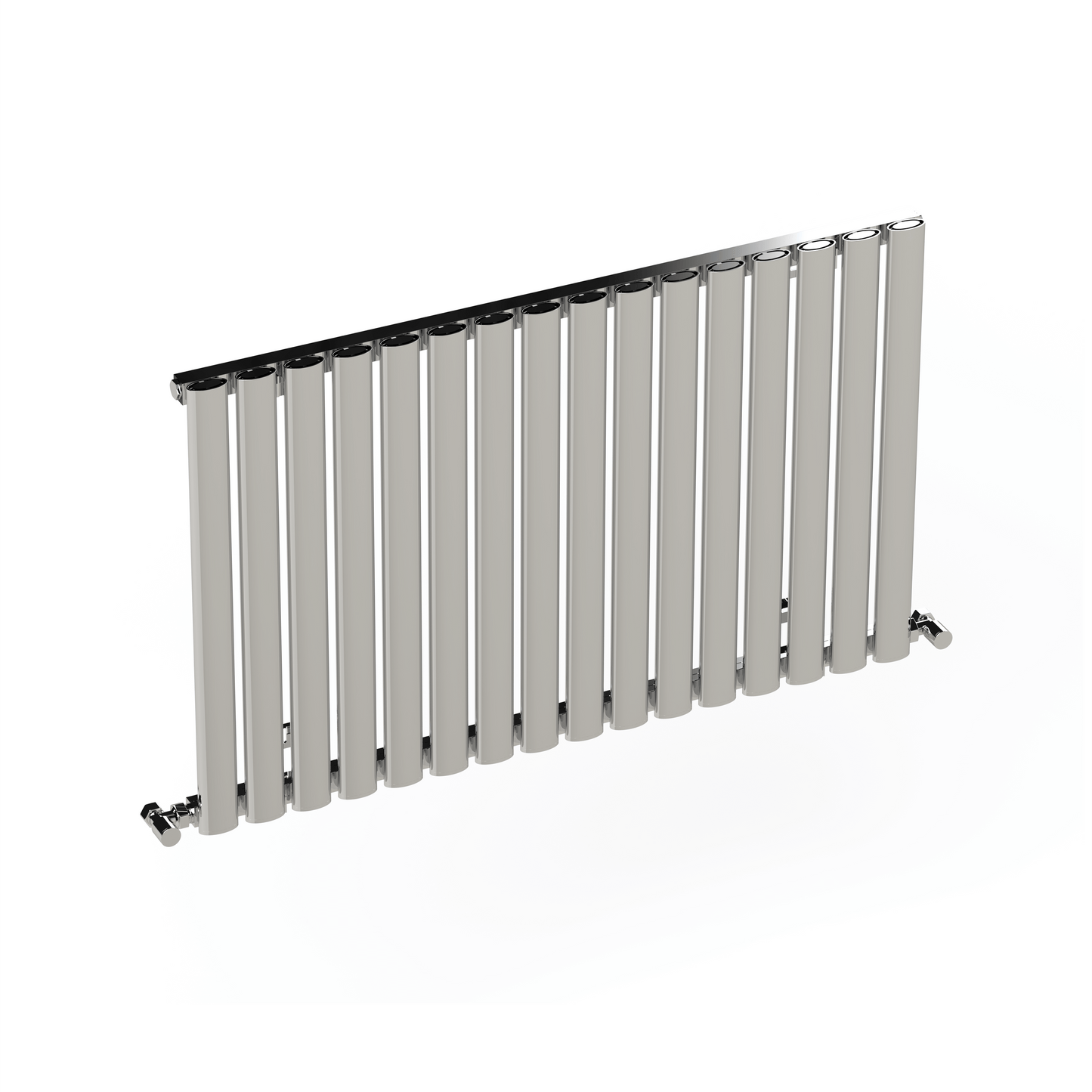 Carisa Tallis Aluminium-Heizkörper, horizontal, modernes Design, poliert, eloxiert