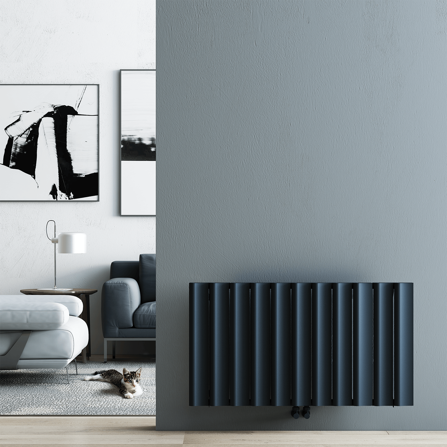 Utilisation des radiateurs gris et anthracite dans la décoration intérieure