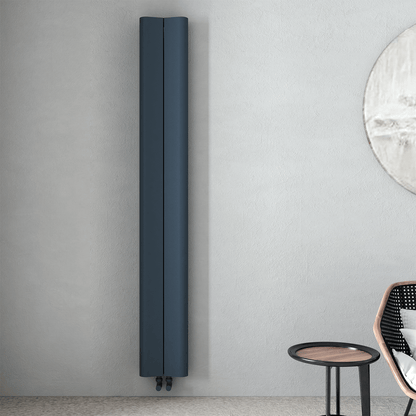 Carisa Curvy Vertikaler Aluminiumheizkörper Modernes Design Anthrazit 