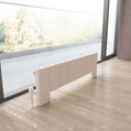 Carisa Elvino Bodenheizkörper aus Aluminium, horizontal, modernes Design, Weiß 