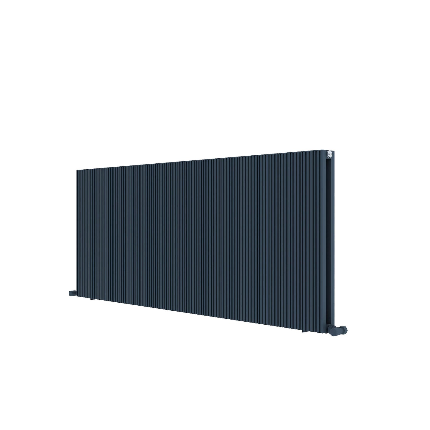 Carisa Monza Horizontaler Aluminium-Heizkörper, modernes Design, Anthrazit 