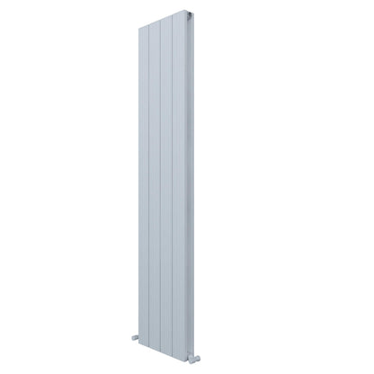 Carisa Monza Vertikaler Aluminium-Heizkörper, modernes Design, Weiß 
