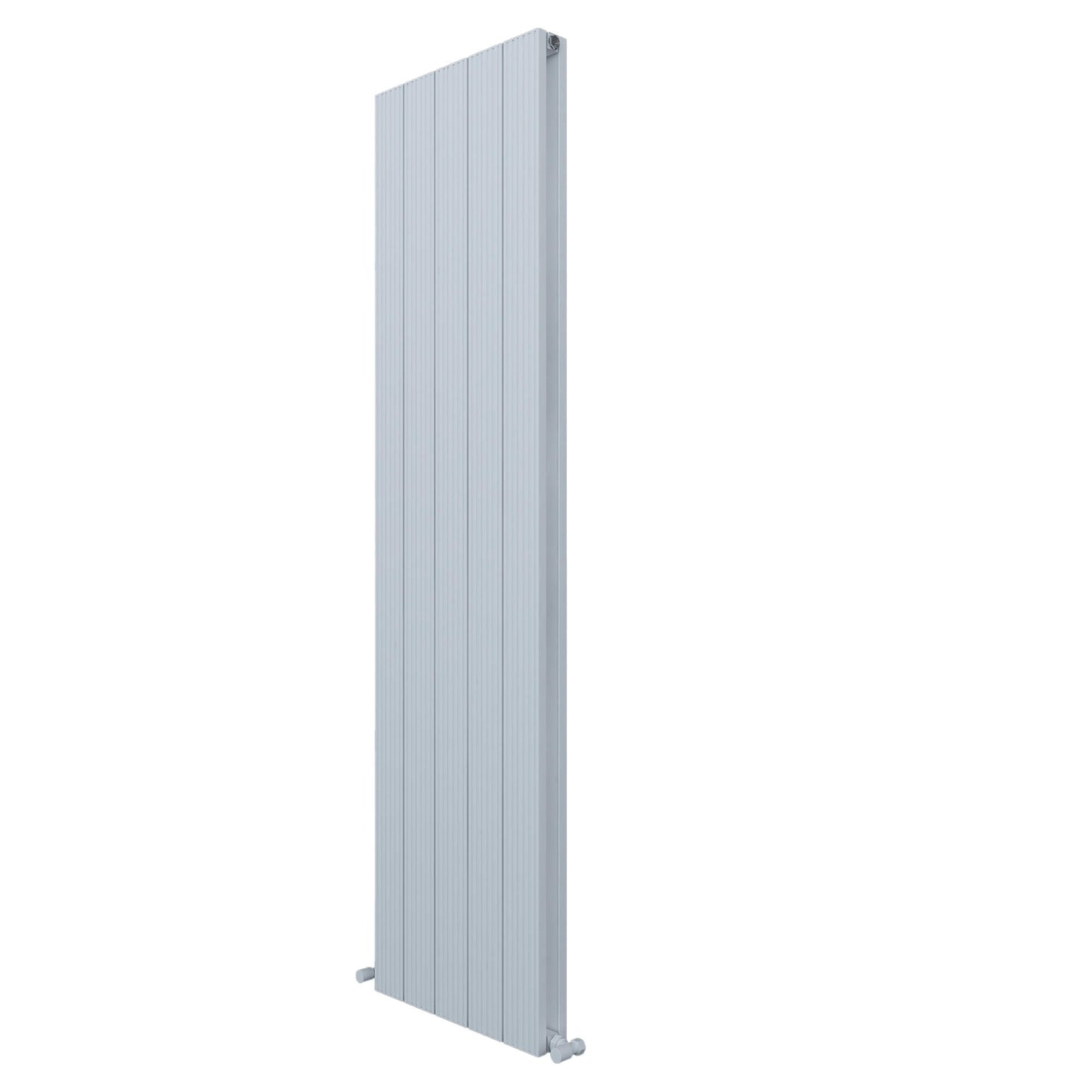 Carisa Monza Vertikaler Aluminium-Heizkörper, modernes Design, Weiß 