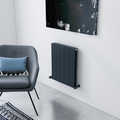 Carisa Monza Horizontaler Aluminiumheizkörper Modernes Design Anthrazit HB Mid