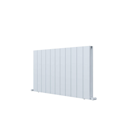 Carisa Nemo Horizontaler Aluminium-Heizkörper, modernes Design, Weiß 