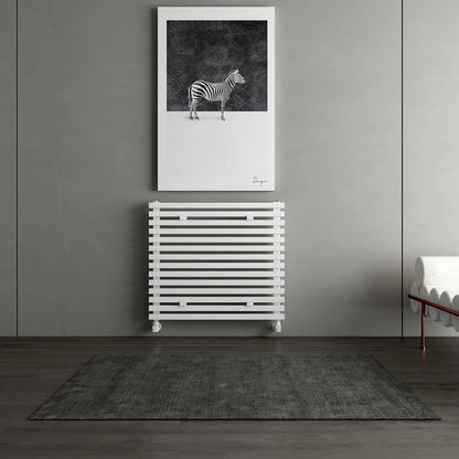 Carisa Sophia Xl Horizontaler Aluminiumheizkörper Modernes Design Weiß 
