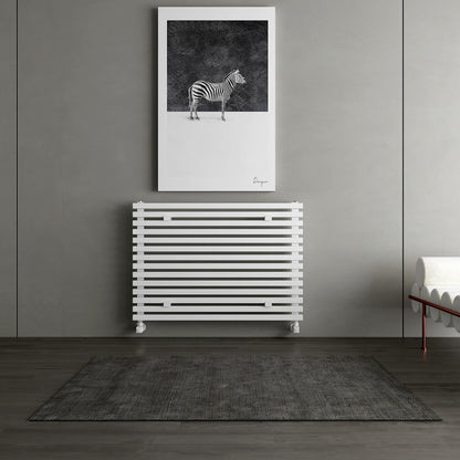 Carisa Sophia Xl Horizontaler Aluminiumheizkörper Modernes Design Weiß 