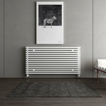 Carisa Sophia Xl Horizontaler Aluminiumheizkörper Modernes Design Weiß 