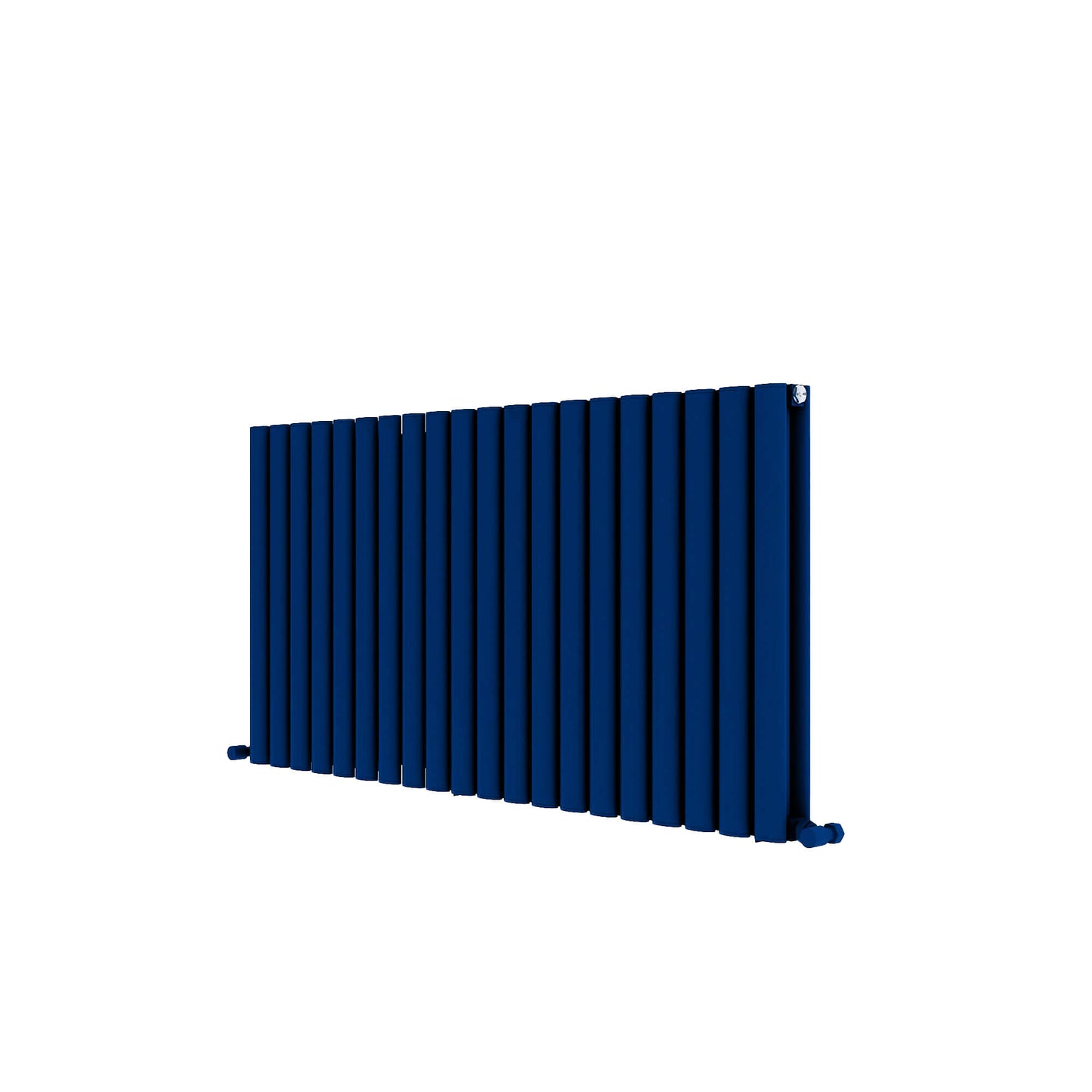 Carisa Tallis Horizontaler Aluminium-Heizkörper, modernes Design, Marineblau 