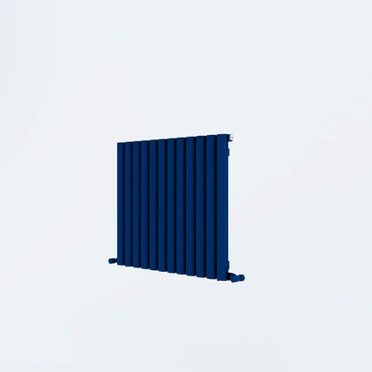 Carisa Tallis Horizontaler Aluminium-Heizkörper, modernes Design, Marineblau 