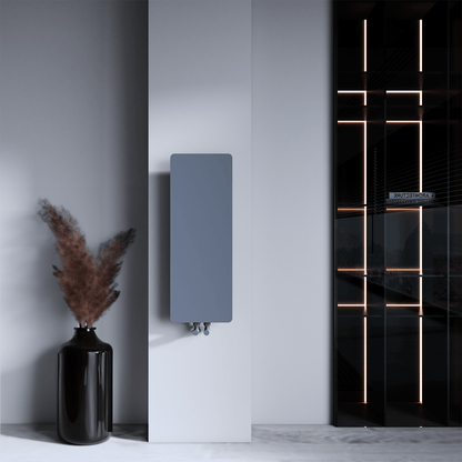 Carisa Croydon Heizkörper, schlankes Design, vertikaler Stahl, modernes Design, hellgrau 