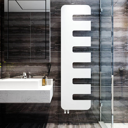 Carisa Rex Heizkörper, schlankes Design, vertikal, Stahl, modernes Design, Weiß 