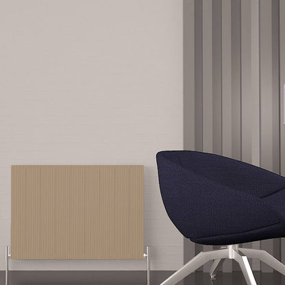 Carisa Monza Double (Rückseite Nemo) Aluminium-Heizkörper, horizontal, modernes Latte-Design 