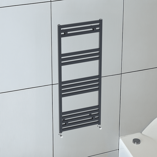 Carisa Fame Handtuchwärmer aus Aluminium, modernes Design, Anthrazit 