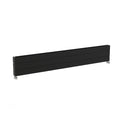 Carisa Monza Double XL Horizontaler Aluminium-Heizkörper, modernes Design, Schwarz 