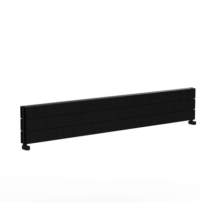 Carisa Nemo Double XL Horizontaler Aluminium-Heizkörper, modernes Design, Schwarz 