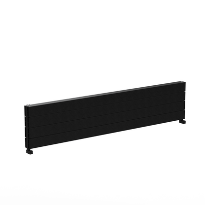 Carisa Nemo Double XL Horizontaler Aluminium-Heizkörper, modernes Design, Schwarz 