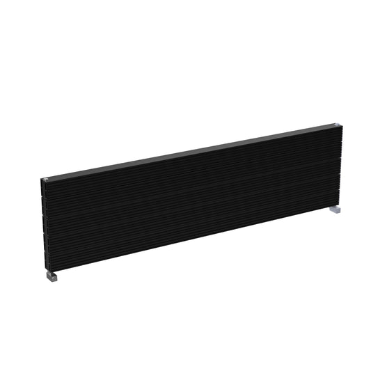 Carisa Monza Double XL Horizontaler Aluminium-Heizkörper, modernes Design, Schwarz 