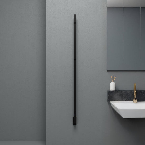 Carisa Maxim Sèche-Serviette Électrique Design Moderne Noir Mat