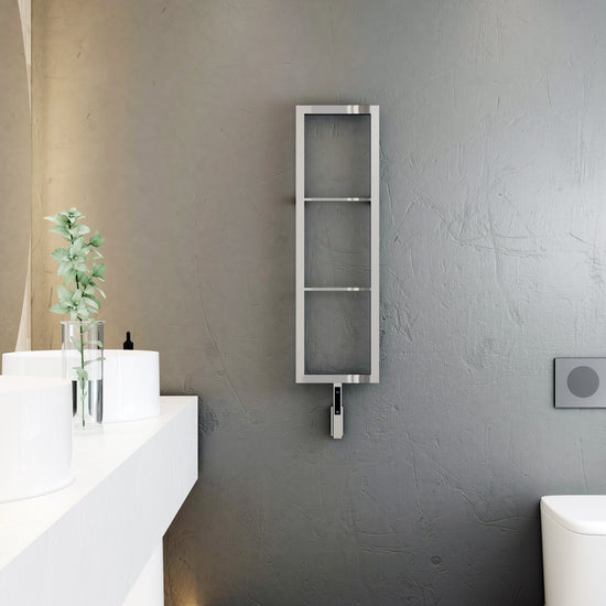 Carisa Vero Sèche-Serviette Électrique Design Moderne Miroir Poli