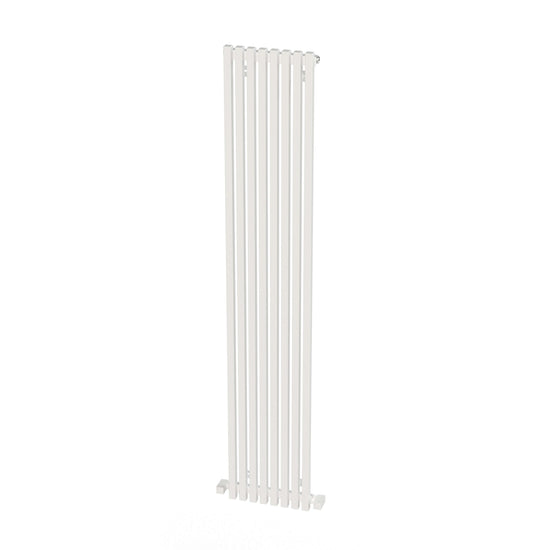 Carisa Sophia Vertikaler Aluminium-Heizkörper, modernes Design, Weiß 