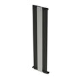 Carisa Sophia Spiegel Vertikaler Aluminiumheizkörper Modernes Design Schwarz