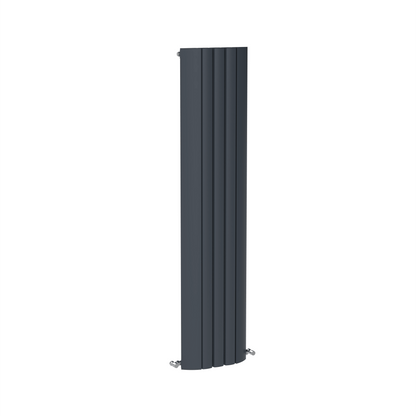 Carisa Gaia Vertikaler Aluminium-Heizkörper, modernes Design, Anthrazit 