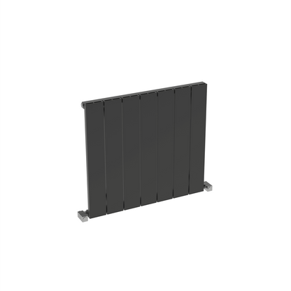 Carisa Nemo Horizontaler Aluminium-Heizkörper, modernes Design, dunkelgrau