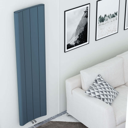 Carisa Curvy Vertikaler Aluminiumheizkörper Modernes Design Anthrazit 
