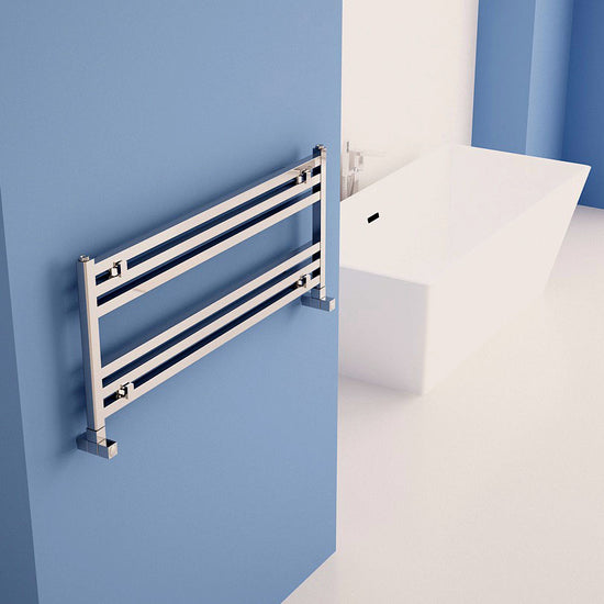 Carisa Fame H Handtuchwärmer aus poliertem, eloxiertem Aluminium mit modernem Design 