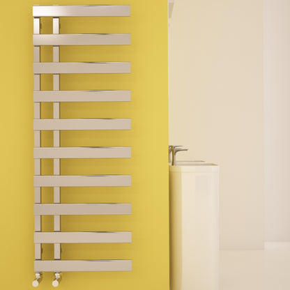 Carisa Floris Handtuchwärmer aus Stahl, modernes Chrom-Design 
