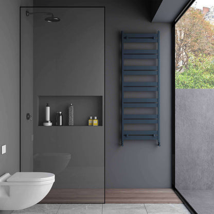 Carisa Handtuchtrockner aus Aluminium, modernes Design, Anthrazit 