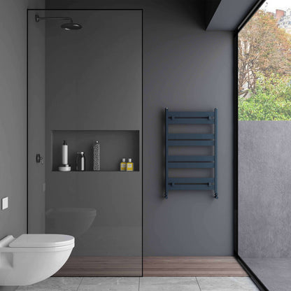 Carisa Handtuchtrockner aus Aluminium, modernes Design, Anthrazit 