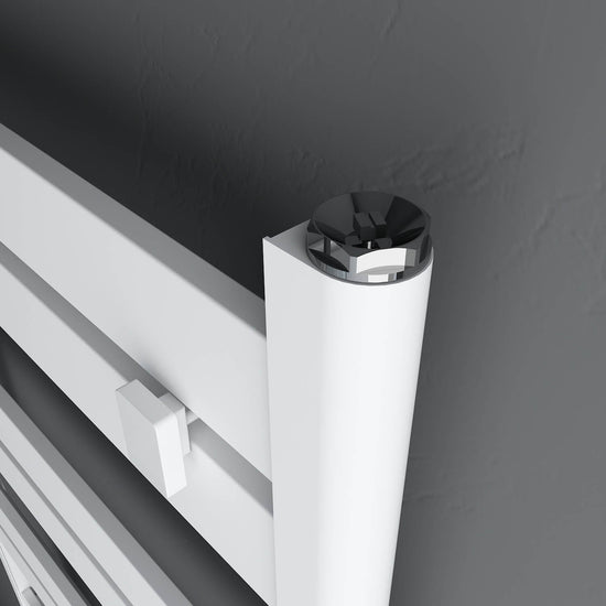 Carisa Handtuchtrockner aus Aluminium, modernes Design, Weiß 