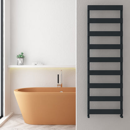 Carisa Ninova Bad-Handtuchwärmer aus Aluminium, modernes Design, Anthrazit 