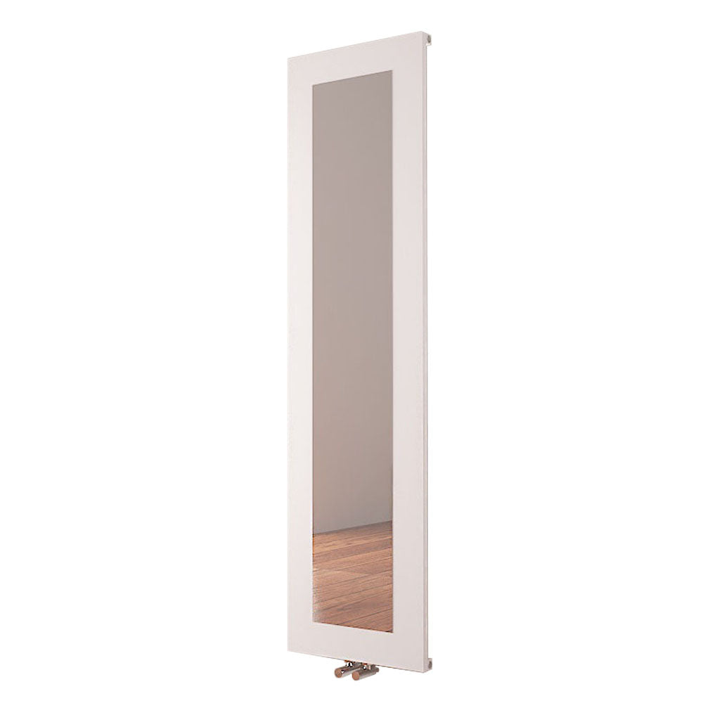 Carisa Quadro Vertikaler Aluminium-Heizkörper, modernes Design, Weiß 