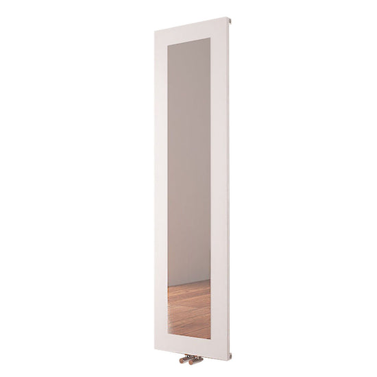 Carisa Quadro Vertikaler Aluminium-Heizkörper, modernes Design, Weiß 