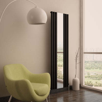 Carisa Tallis Spiegel Vertikaler Aluminiumheizkörper Modernes Design Anthrazit 