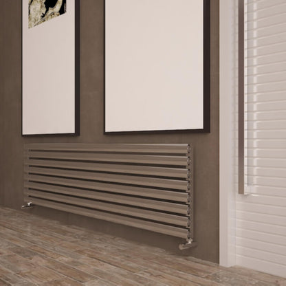 Carisa Tallis XL Horizontaler Aluminium-Heizkörper, modernes Design, poliert, eloxiert 