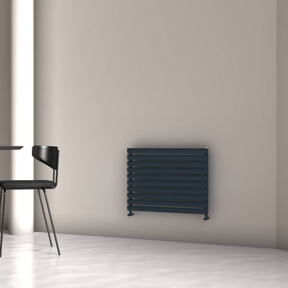 Carisa Tallis XL Horizontaler Aluminium-Heizkörper, modernes Design, Anthrazit 