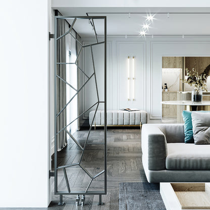 Carisa Tria Vertikaler Heizkörper aus Edelstahl, modernes Design, seidenmatt poliert 