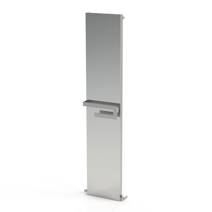 Carisa Elvino Badezimmerspiegel, Aluminium-Handtuchwärmer, modernes Design, poliert, eloxiert