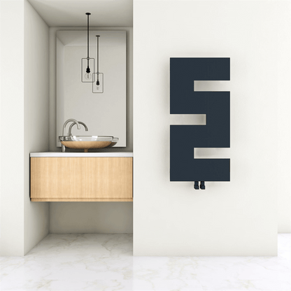 Carisa Stirling Slim Design-Heizkörper aus vertikalem Stahl, modernes Design, Anthrazit 